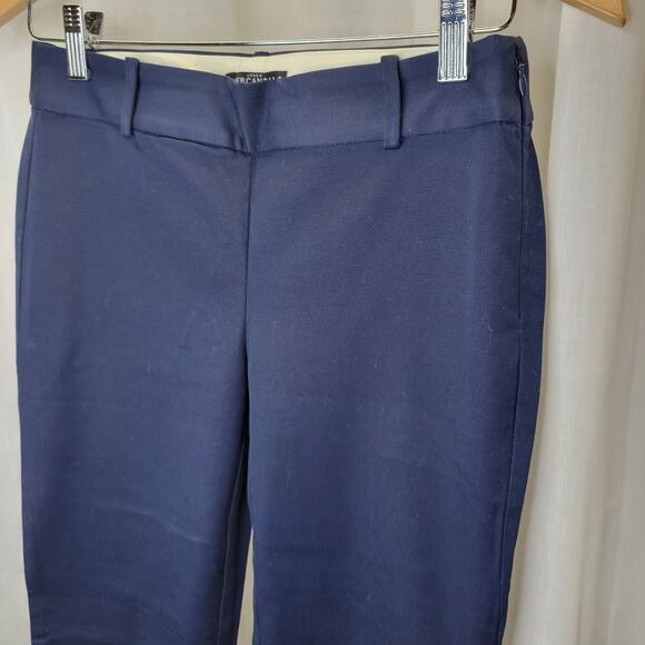 J. Crew Mercantile Women's Navy Flat Front Cropped Chino, 0, NWT - Picture 5 of 10
